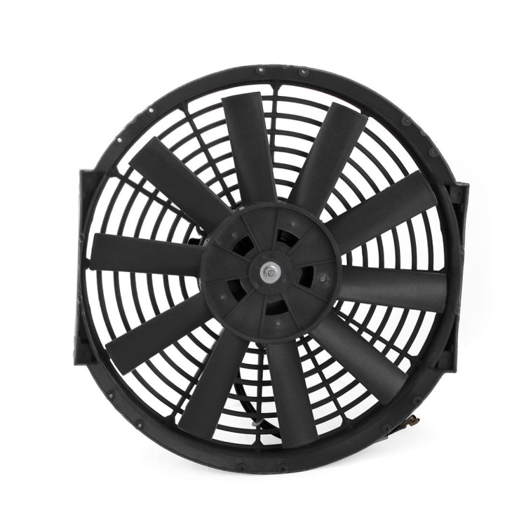 12V 80W 12 inch Car Cooling Fan High-power Modified Tank Fan Cooling Fan Powerful Auto Fan Mini Air Conditioner for Car(Black) - free shipping - PMC TechLife - Order now!