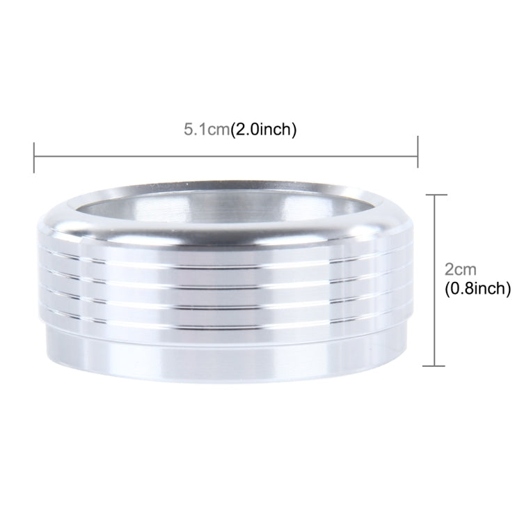 3 PCS Car Aluminum Air Conditioner Knob Case For Subaru(Silver) - Decoration Rings by PMC Jewellery | Online Shopping South Africa | PMC Jewellery | Buy Now Pay Later Mobicred