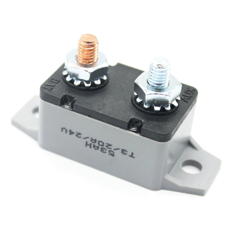 F3088-50A 50A Manual Reset Circuit Breaker Double Short Legs with Bolt 12/24V - Fuse by PMC TechLife | Online Shopping South Africa | PMC TechLife | Buy Now Pay Later Mobicred