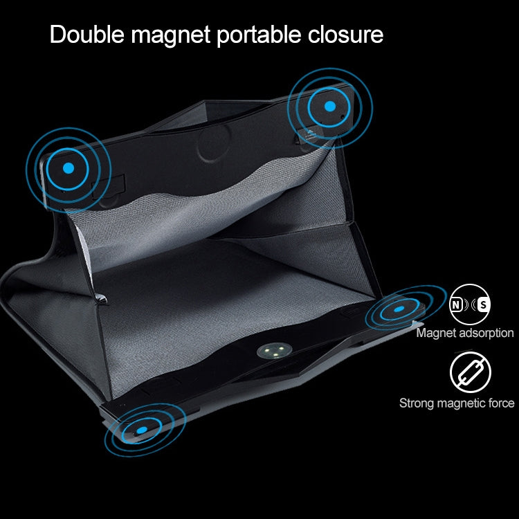 Car Multifunctional LED Design Hanging Folding Garbage Bin Storage Box (Brown) - Stowing Tidying by PMC TechLife | Online Shopping South Africa | PMC TechLife | Buy Now Pay Later Mobicred