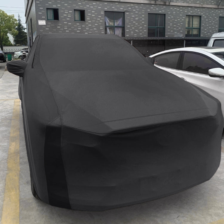 Anti-Dust Anti-UV Heat-insulating Elastic Force Cotton Car Cover for Hatchback Car, Size: 3.9m~4.19m(Black) - PE Material by PMC TechLife | Online Shopping South Africa | PMC TechLife | Buy Now Pay Later Mobicred