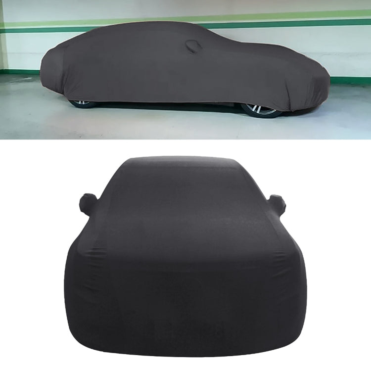 Anti-Dust Anti-UV Heat-insulating Elastic Force Cotton Car Cover for Sedan Car, Size: M, 4.65m~4.89m (Black) - PE Material by PMC TechLife | Online Shopping South Africa | PMC TechLife | Buy Now Pay Later Mobicred