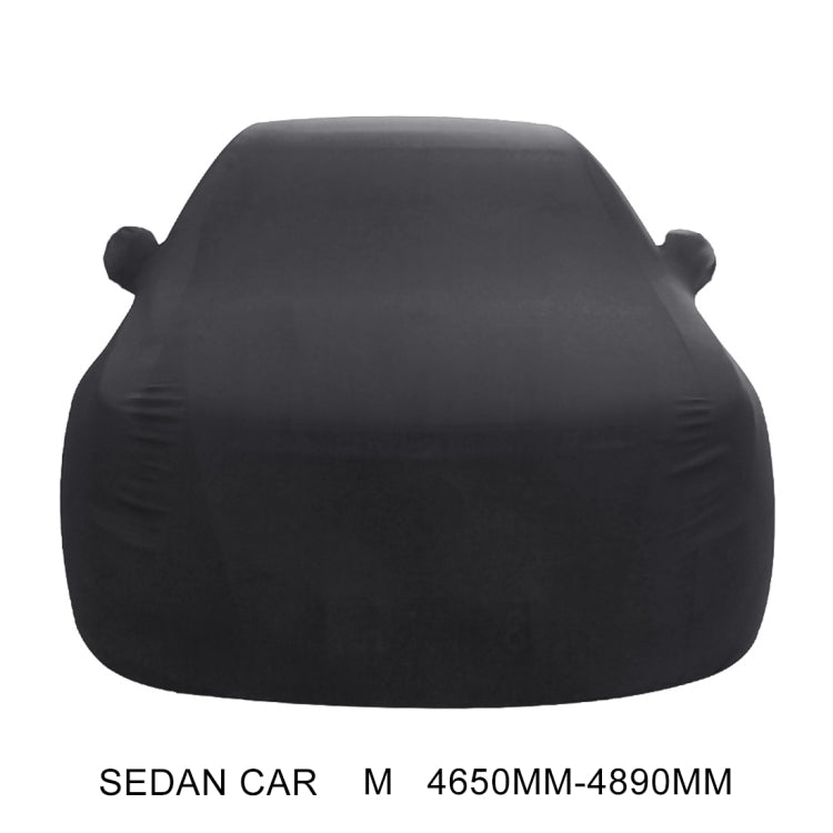 Anti-Dust Anti-UV Heat-insulating Elastic Force Cotton Car Cover for Sedan Car, Size: M, 4.65m~4.89m (Black) - PE Material by PMC TechLife | Online Shopping South Africa | PMC TechLife | Buy Now Pay Later Mobicred