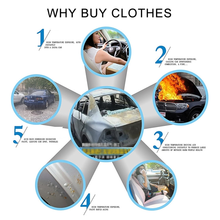 Anti-Dust Anti-UV Heat-insulating Elastic Force Cotton Car Cover for Sedan Car, Size: M, 4.65m~4.89m (Black) - PE Material by PMC TechLife | Online Shopping South Africa | PMC TechLife | Buy Now Pay Later Mobicred