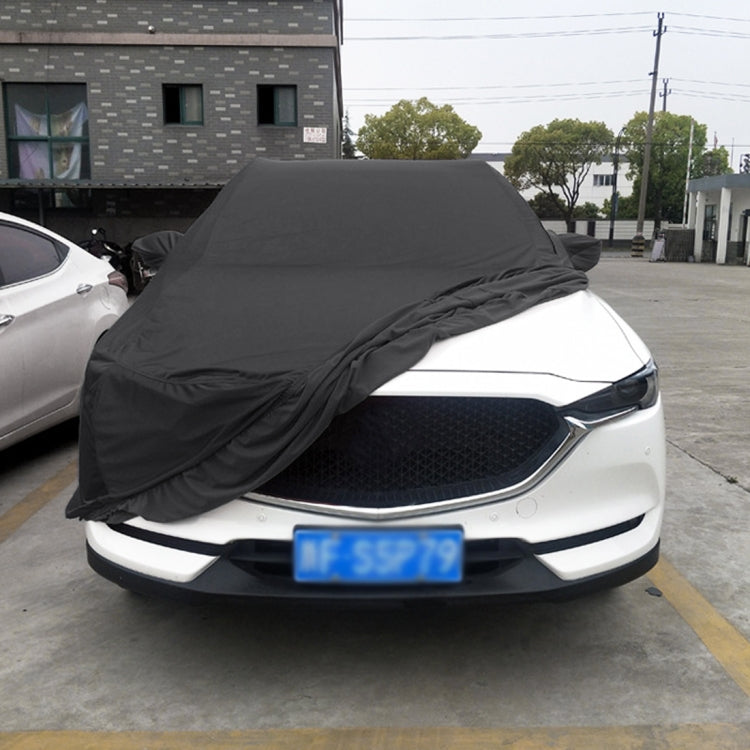 Anti-Dust Anti-UV Heat-insulating Elastic Force Cotton Car Cover for Business Car, Size: 4.8m~5.15m (Black) - PE Material by PMC TechLife | Online Shopping South Africa | PMC TechLife | Buy Now Pay Later Mobicred