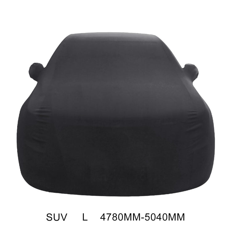 Anti-Dust Anti-UV Heat-insulating Elastic Force Cotton Car Cover for SUV, Size: L, 4.78m~5.04m(Black) - PE Material by PMC TechLife | Online Shopping South Africa | PMC TechLife | Buy Now Pay Later Mobicred