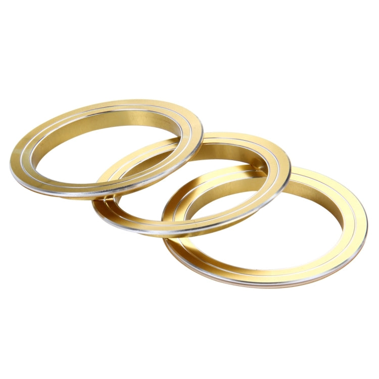 3 PCS Car Aluminum Air Conditioner Knob Case For ATENZA(Gold) - Decoration Rings by PMC TechLife | Online Shopping South Africa | PMC TechLife | Buy Now Pay Later Mobicred
