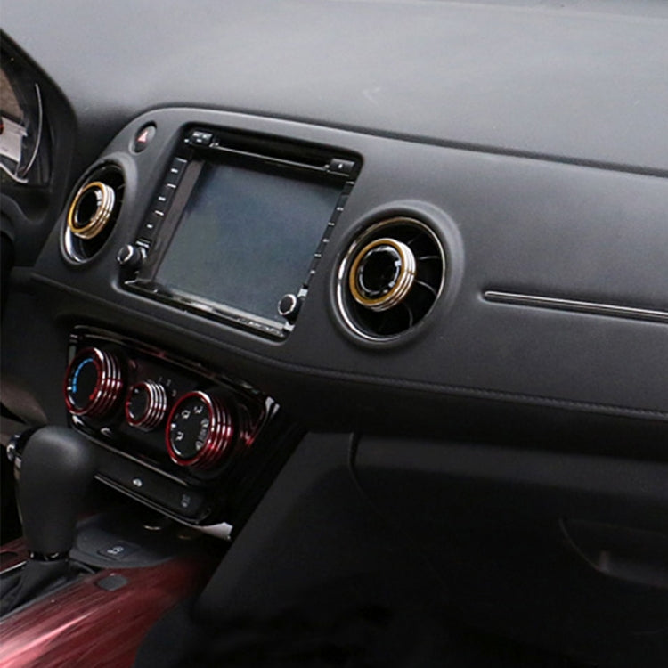 3 PCS Car Aluminum Air Conditioner Knob Case For Honda(Gold) - Decoration Rings by PMC TechLife | Online Shopping South Africa | PMC TechLife | Buy Now Pay Later Mobicred