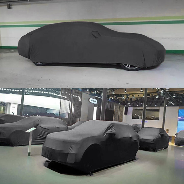 Anti-Dust Anti-UV Heat-insulating Elastic Force Cotton Car Cover for SUV, Size: S, 4.2m~4.45m (Black) - PE Material by PMC TechLife | Online Shopping South Africa | PMC TechLife | Buy Now Pay Later Mobicred