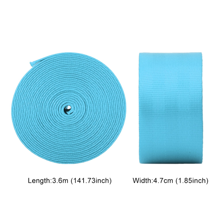 Car Modified Polyester Seat Belt Harness Racing Safety Seat Belt, Length: 3.6m (Baby Blue) - Seat Belts & Padding by PMC TechLife | Online Shopping South Africa | PMC TechLife