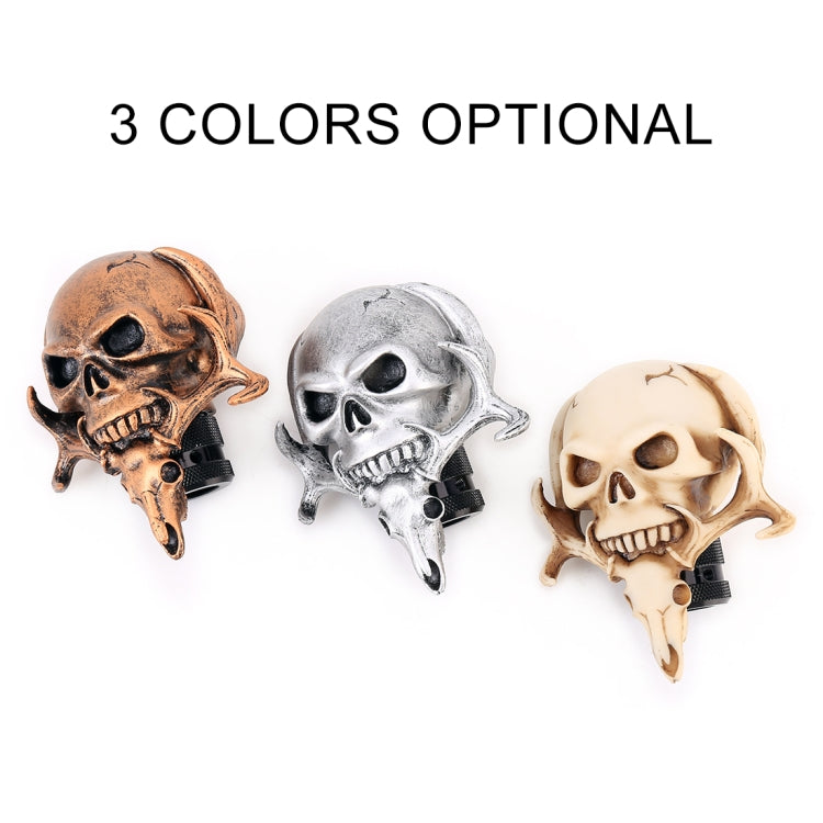 Universal Vehicle Car Creative Skull Double Heads Shaped Shifter Cover Manual Automatic Gear Shift Knob (Bronze) - Shift Knob by PMC TechLife | Online Shopping South Africa | PMC TechLife | Buy Now Pay Later Mobicred