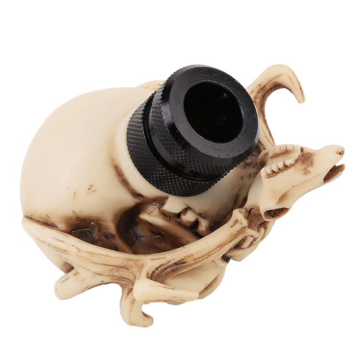 Universal Vehicle Car Creative Skull Double Heads Shaped Shifter Cover Manual Automatic Gear Shift Knob (Beige) - Shift Knob by PMC TechLife | Online Shopping South Africa | PMC TechLife | Buy Now Pay Later Mobicred