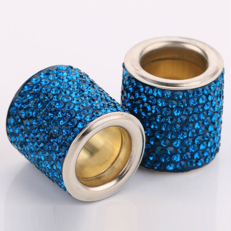 4 PCS Car Crystal Head Pillow Modified Decoration (Peacock Blue) - Seat Accessories by PMC TechLife | Online Shopping South Africa | PMC TechLife | Buy Now Pay Later Mobicred