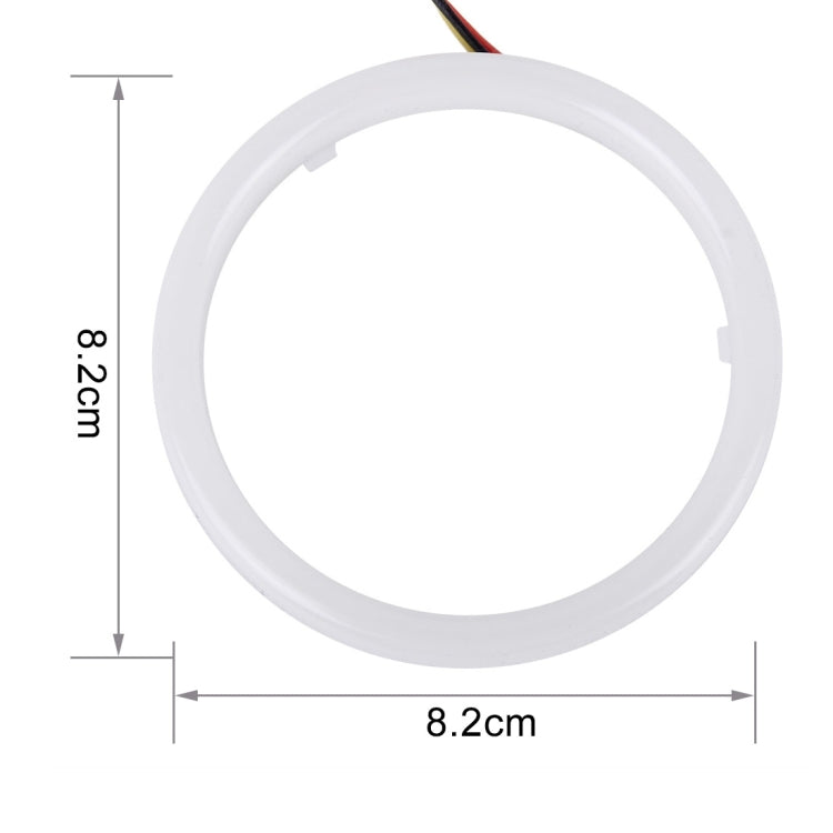 2 PCS 2.5inch 3W White Light + Yellow Light Car Angel Eyes Light, DC 12V Cable Length: 50cm - Eagle Eye Lamps by PMC TechLife | Online Shopping South Africa | PMC TechLife | Buy Now Pay Later Mobicred