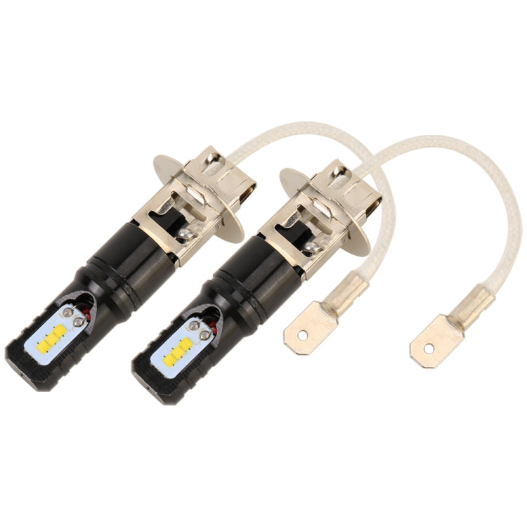 2 PCS H3 DC12V / 4.5W / 6000K / 360LM Car LED Fog Light with 6 CSP Lamp Beads, White Light (Black) - Fog / Driving Lights by PMC TechLife | Online Shopping South Africa | PMC TechLife | Buy Now Pay Later Mobicred