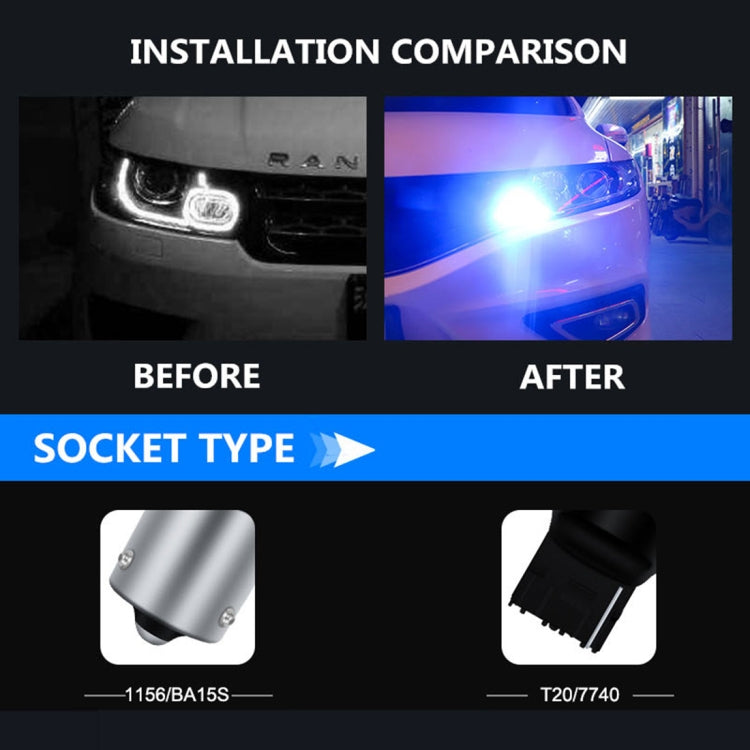 T20/7740 DC12V 3.7W 81 SMD-3030-LEDs Three Color Car DRL&Turn Light, Length: 2m - Running Lights by PMC TechLife | Online Shopping South Africa | PMC TechLife | Buy Now Pay Later Mobicred