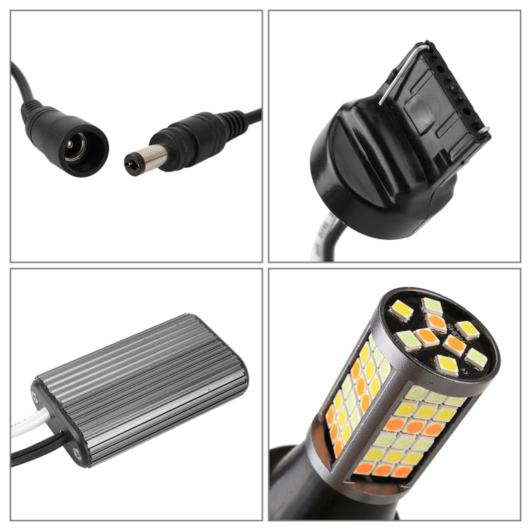 T20/7740 DC12V 3.7W 81 SMD-3030-LEDs Three Color Car DRL&Turn Light, Length: 2m - Running Lights by PMC TechLife | Online Shopping South Africa | PMC TechLife | Buy Now Pay Later Mobicred