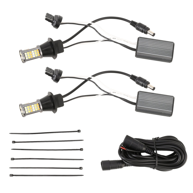 T20/7740 DC12V 3.7W 81 SMD-3030-LEDs Three Color Car DRL&Turn Light, Length: 2m - Running Lights by PMC TechLife | Online Shopping South Africa | PMC TechLife | Buy Now Pay Later Mobicred