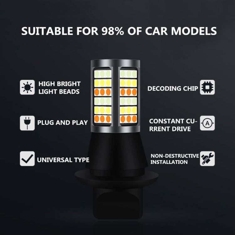 T20/7740 DC12V 3.7W 81 SMD-3030-LEDs Three Color Car DRL&Turn Light, Length: 2m - Running Lights by PMC TechLife | Online Shopping South Africa | PMC TechLife | Buy Now Pay Later Mobicred