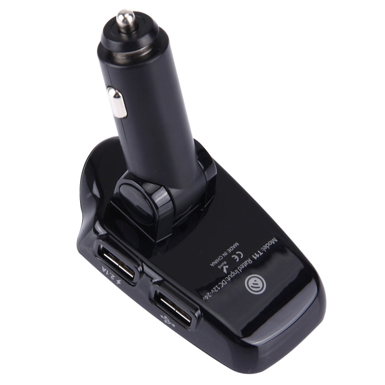 T11 Bluetooth FM Transmitter Car MP3 Player with LED Display, Support Double USB Charge & Handsfree & TF Card & U Disk Music Play Function - Bluetooth Car Kits by PMC TechLife | Online Shopping South Africa | PMC TechLife | Buy Now Pay Later Mobicred