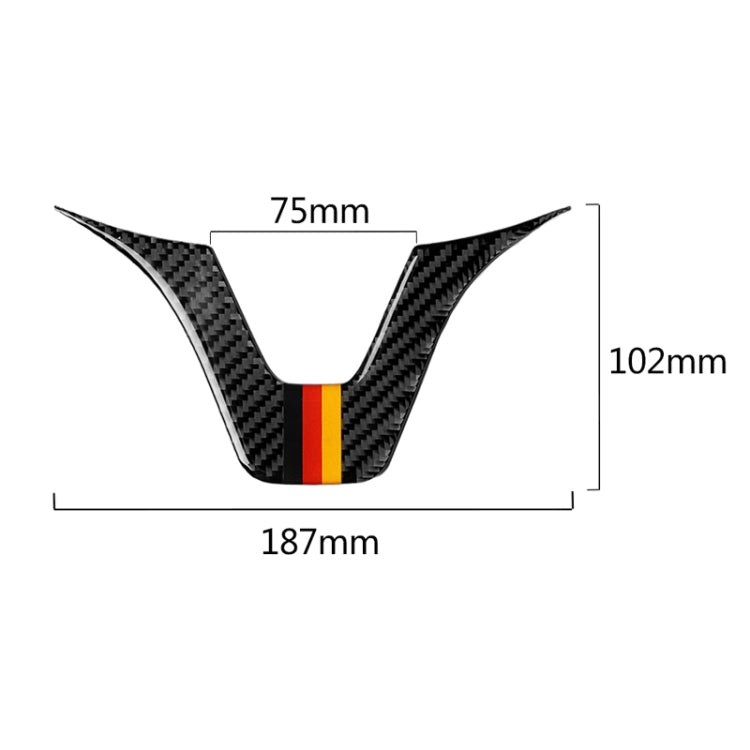 Car German Flag Carbon Fiber Steering Wheel Decorative Sticker for Mercedes-Benz - free shipping - PMc TechLife - Order now!