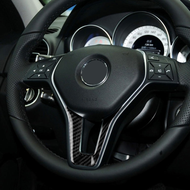 Car Carbon Fiber Steering Wheel Decorative Sticker for Mercedes-Benz - Car Interior Mouldings by PMC TechLife | Online Shopping South Africa | PMC TechLife | Buy Now Pay Later Mobicred