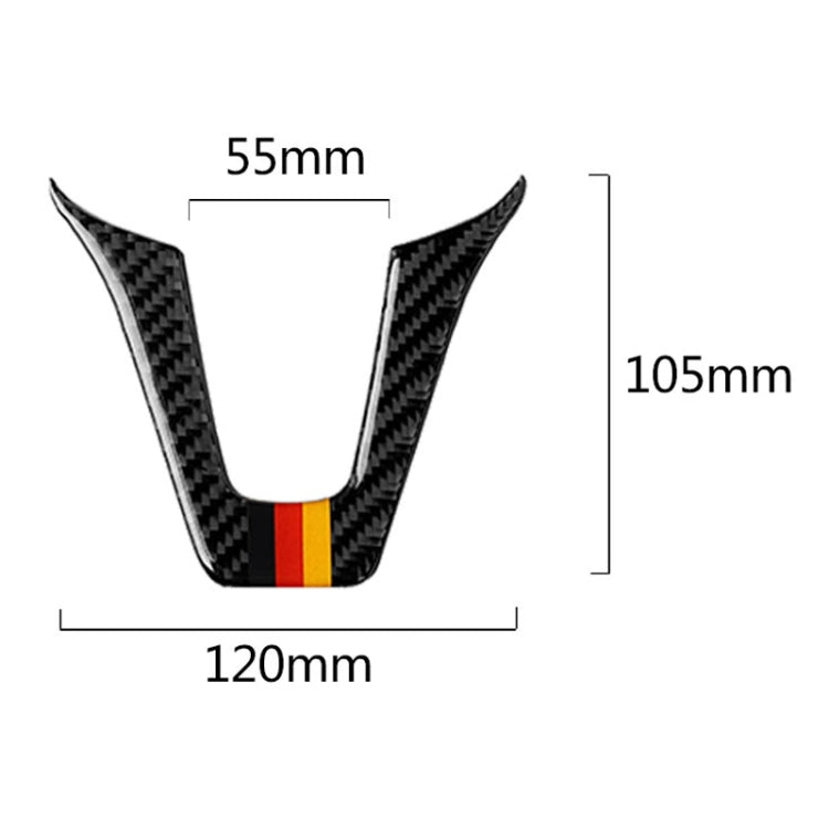 Car German Flag Carbon Fiber Steering Wheel Decorative Sticker for Mercedes-Benz - Car Interior Mouldings by PMC TechLife | Online Shopping South Africa | PMC TechLife | Buy Now Pay Later Mobicred