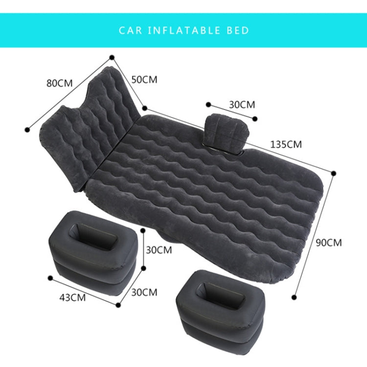 Universal Car Travel Inflatable Mattress Air Bed Camping Back Seat Couch, Size: 90 x 135cm(Black) - Seat Accessories by PMC TechLife | Online Shopping South Africa | PMC TechLife | Buy Now Pay Later Mobicred
