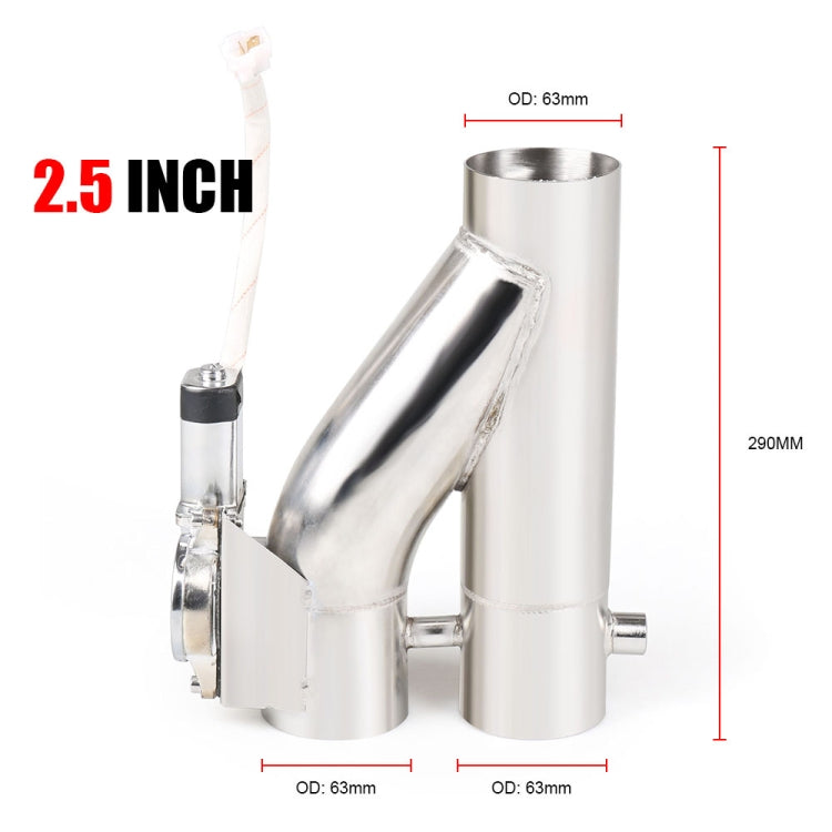 CNSPEED Y Shape 2 In 1 Car Remote Control Electric Exhaust Valve Pipe, Size: 2.5 inch - Exhaust Pipes by PMC TechLife | Online Shopping South Africa | PMC TechLife | Buy Now Pay Later Mobicred