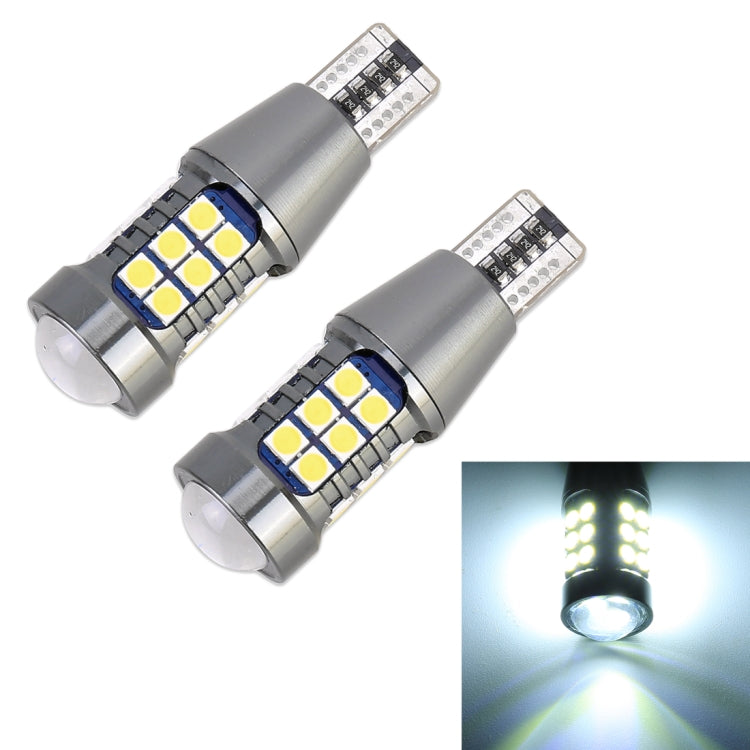 2 PCS T15 DC9-16V / 7.5W / 6000K / 600LM Car Auto Reversing Lights 27LEDs SMD-3030 Lamps - Brake Lights by PMC TechLife | Online Shopping South Africa | PMC TechLife | Buy Now Pay Later Mobicred