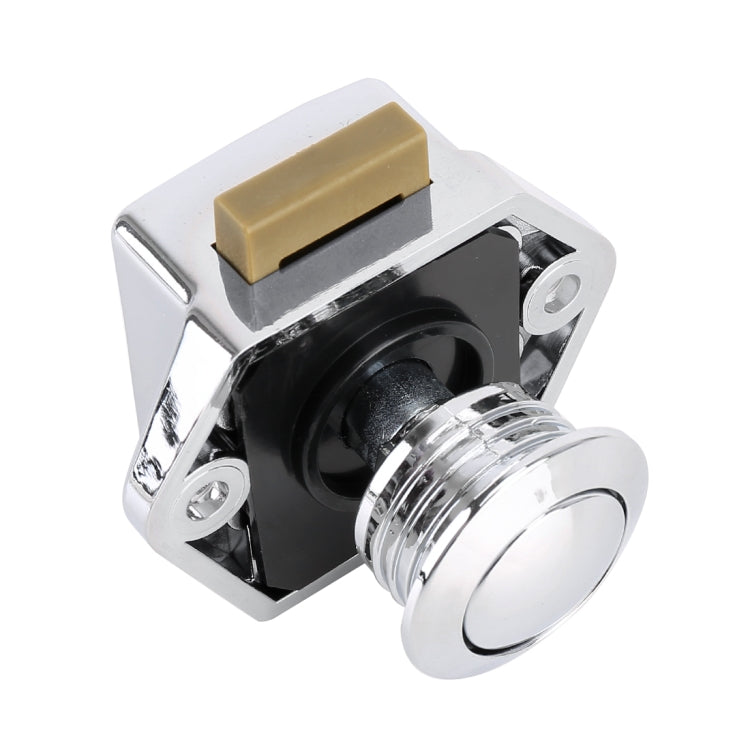 Press Type Drawer Cabinet Catch Latch Release Cupboard Door Stop Drawer Cabinet Locker for RV / Yacht / Furniture(Chrome) - Locks & Hasps by PMC TechLife | Online Shopping South Africa | PMC TechLife | Buy Now Pay Later Mobicred