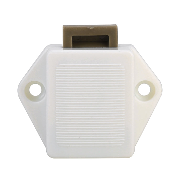 Press Type Drawer Cabinet Catch Latch Release Cupboard Door Stop Drawer Cabinet Locker for RV / Yacht / Furniture(White) - Locks & Hasps by PMC TechLife | Online Shopping South Africa | PMC TechLife | Buy Now Pay Later Mobicred