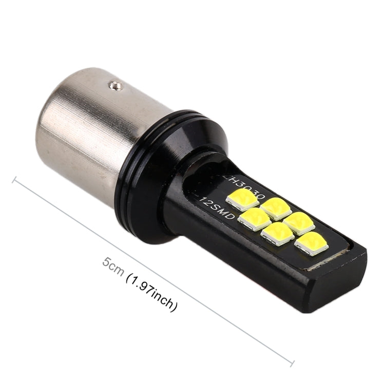 2 PCS 1156 DC9-16V / 3.5W Car Auto Turn Lights 12LEDs SMD-ZH3030 Lamps, with Constant Current(White Light) - Arrow Turn Lights by PMC TechLife | Online Shopping South Africa | PMC TechLife | Buy Now Pay Later Mobicred