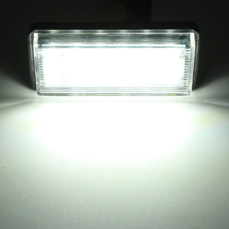 2 PCS DC12V / 1.5W/ 6000K / 100LM Car LED License Plate Light 18LEDs SMD-3528 Lamps for Lexus(White Light) - License Plate Lights by PMC TechLife | Online Shopping South Africa | PMC TechLife | Buy Now Pay Later Mobicred