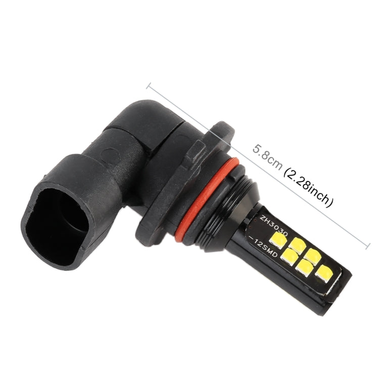 2 PCS 9006 DC9-16V / 3.5W / 6000K / 320LM Car Auto Fog Light 12LEDs SMD-ZH3030 Lamps, with Constant Current(White Light) - Fog / Driving Lights by PMC TechLife | Online Shopping South Africa | PMC TechLife | Buy Now Pay Later Mobicred