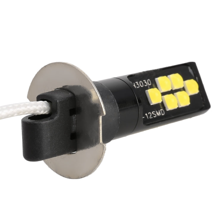 2 PCS H3 DC9-16V / 3.5W / 6000K / 320LM Car Auto Fog Light 12LEDs SMD-ZH3030 Lamps, with Constant Current (White Light) - Fog / Driving Lights by PMC TechLife | Online Shopping South Africa | PMC TechLife | Buy Now Pay Later Mobicred