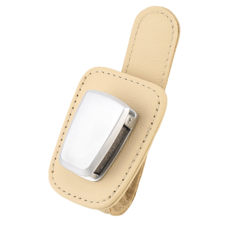 Car Multi-functional Sunglasses Clip Holder(Beige) - Sunglasses & Glasses Clips by PMC TechLife | Online Shopping South Africa | PMC TechLife | Buy Now Pay Later Mobicred