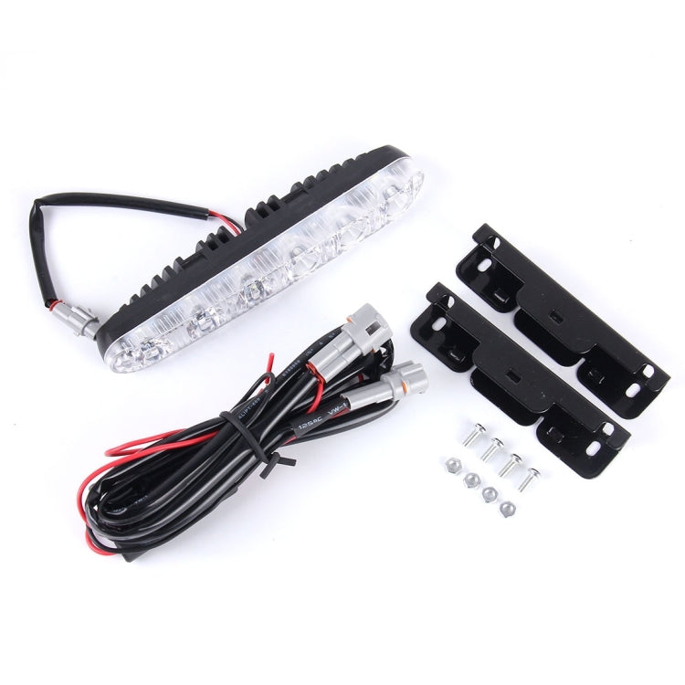 2 PCS LD-006 5730-6SMD 12W 1200LM 7000K White Light  Daytime Running Light.DC 12V - Running Lights by PMC TechLife | Online Shopping South Africa | PMC TechLife | Buy Now Pay Later Mobicred