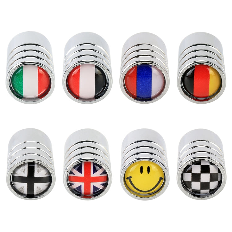 4 PCS Smile Pattern Gas Cap Mouthpiece Cover Gas Cap Tire Cap Car Motor Bicycle Tire Valve Caps - Tire Valve Caps by PMC TechLife | Online Shopping South Africa | PMC TechLife | Buy Now Pay Later Mobicred