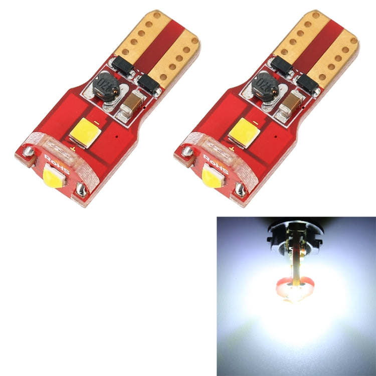 2 PCS T10 / W5W / 168 / 194 DC12V / 1.6W / 6000K / 130LM 3LEDs SMD-3030 Car Red Board Clearance Light (White Light) - Clearance Lights by PMC TechLife | Online Shopping South Africa | PMC TechLife | Buy Now Pay Later Mobicred