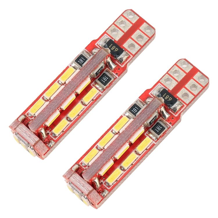 2 PCS T10 / W5W / 168 / 194 DC12V / 2.8W / 6000K / 200LM 27LEDs SMD-4014 Car Clearance Light(White Light) - Clearance Lights by PMC TechLife | Online Shopping South Africa | PMC TechLife | Buy Now Pay Later Mobicred