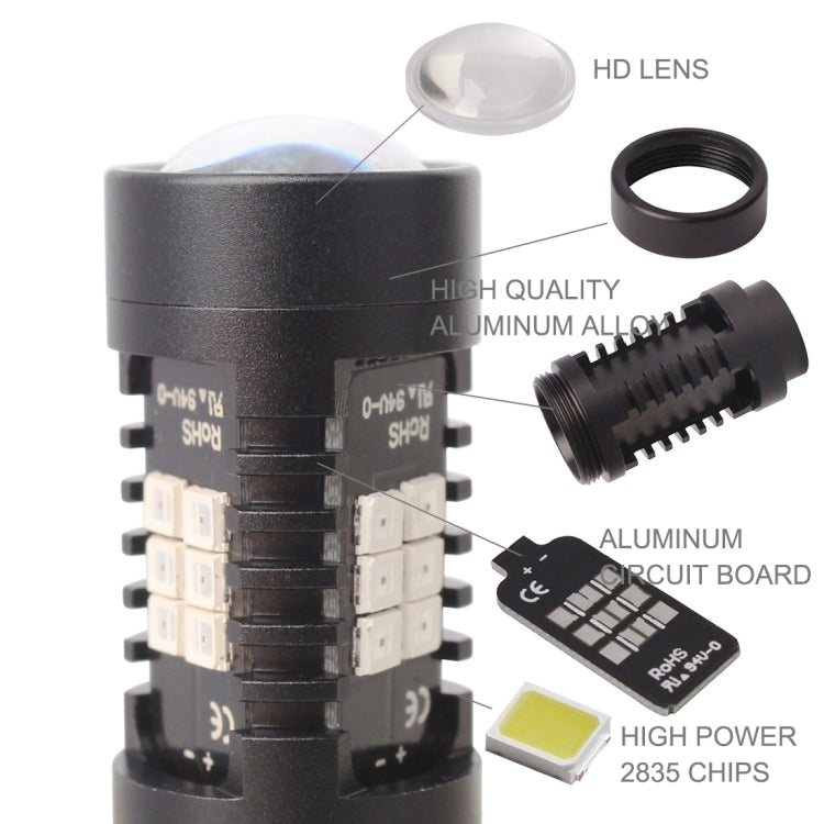 2 PCS 7443-T20-2835 10.5W 21 LEDs LED Car Brake Light DC 12~24V(Red Light) - Brake Lights by PMC TechLife | Online Shopping South Africa | PMC TechLife | Buy Now Pay Later Mobicred