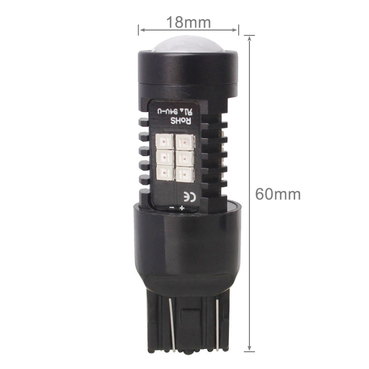 2 PCS 7443-T20-2835 10.5W 21 LEDs LED Car Brake Light DC 12~24V(Red Light) - Brake Lights by PMC TechLife | Online Shopping South Africa | PMC TechLife | Buy Now Pay Later Mobicred