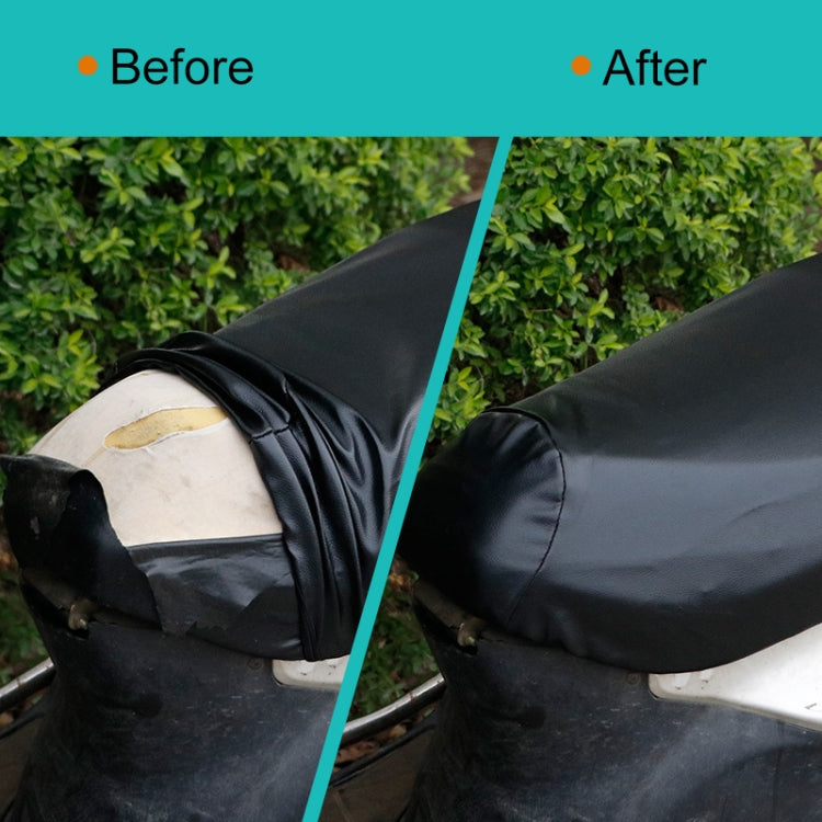 Waterproof Motorcycle Black Leather Seat Cover Prevent Bask In Seat Scooter Cushion Protect, Size: L, Length: 55-60cm; Width: 25-35cm - Seat Covers by PMC TechLife | Online Shopping South Africa | PMC TechLife | Buy Now Pay Later Mobicred