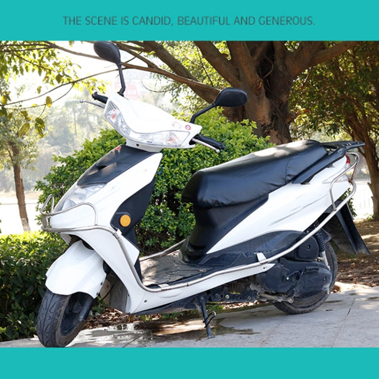 Waterproof Motorcycle Black Leather Seat Cover Prevent Bask In Seat Scooter Cushion Protect, Size: L, Length: 55-60cm; Width: 25-35cm - Seat Covers by PMC TechLife | Online Shopping South Africa | PMC TechLife | Buy Now Pay Later Mobicred