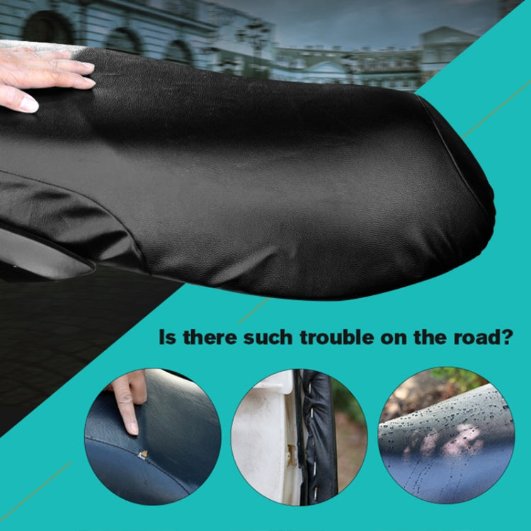 Waterproof Motorcycle Black Leather Seat Cover Prevent Bask In Seat Scooter Cushion Protect, Size: XL, Length: 61-65cm; Width: 27-38cm - Seat Covers by PMC TechLife | Online Shopping South Africa | PMC TechLife | Buy Now Pay Later Mobicred