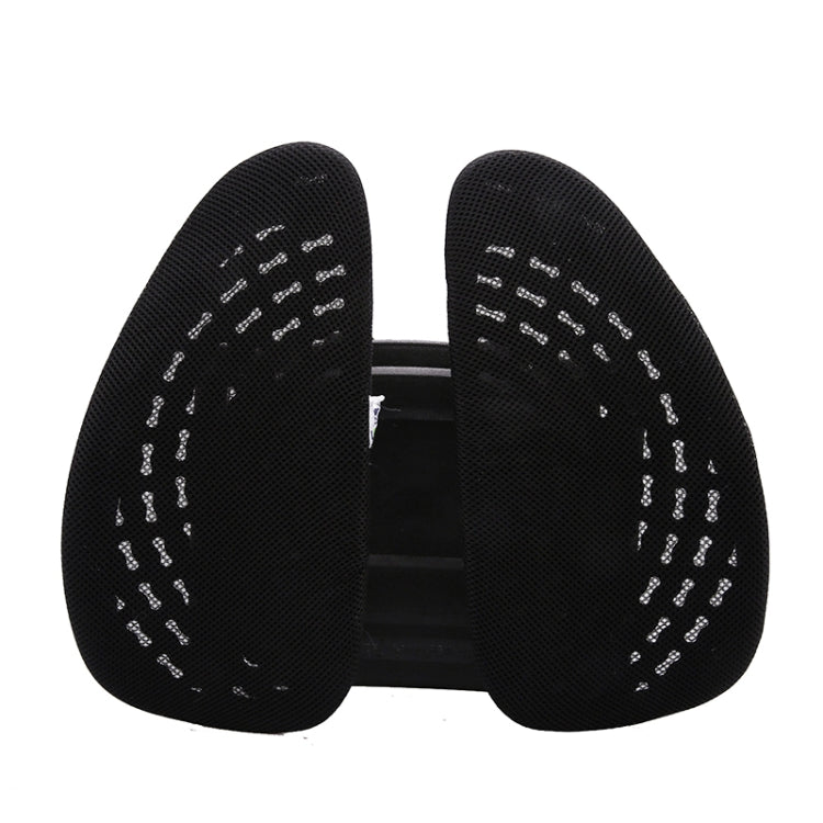 Car Lumbar Support Office Seat Belt Backrest Double Cushion Car Home Massage Lumbar Ice Silk Pillow (Black) - Seat Accessories by PMC TechLife | Online Shopping South Africa | PMC TechLife | Buy Now Pay Later Mobicred