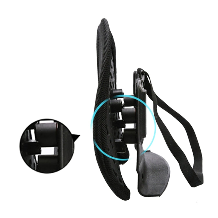 Car Lumbar Support Office Seat Belt Backrest Double Cushion Car Home Massage Lumbar Ice Silk Pillow (Black) - Seat Accessories by PMC TechLife | Online Shopping South Africa | PMC TechLife | Buy Now Pay Later Mobicred