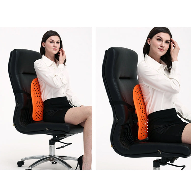 Car Lumbar Support Office Seat Belt Backrest Double Cushion Car Home Massage Lumbar Ice Silk Pillow (Black) - Seat Accessories by PMC TechLife | Online Shopping South Africa | PMC TechLife | Buy Now Pay Later Mobicred