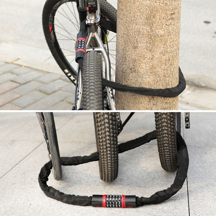 Motorcycles / Bicycle Chain Lock 5 Digit Password Anti-theft Password Lock, Length: 0.9m - Theft Protection by PMc TechLife | Online Shopping South Africa | PMc TechLife | Buy Now Pay Later Mobicred